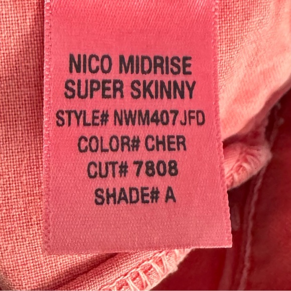 HUDSON Nico Midrise Super Skinny Jeans -27 - Picture 5 of 5